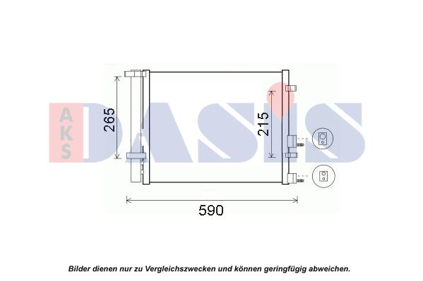 AKS DASIS Kondensators, Gaisa kond. sistēma 562024N